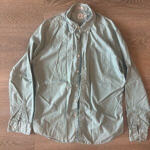 J. Crew “Secret Wash” Classic Mint Green Button-Down Men's Shirt
